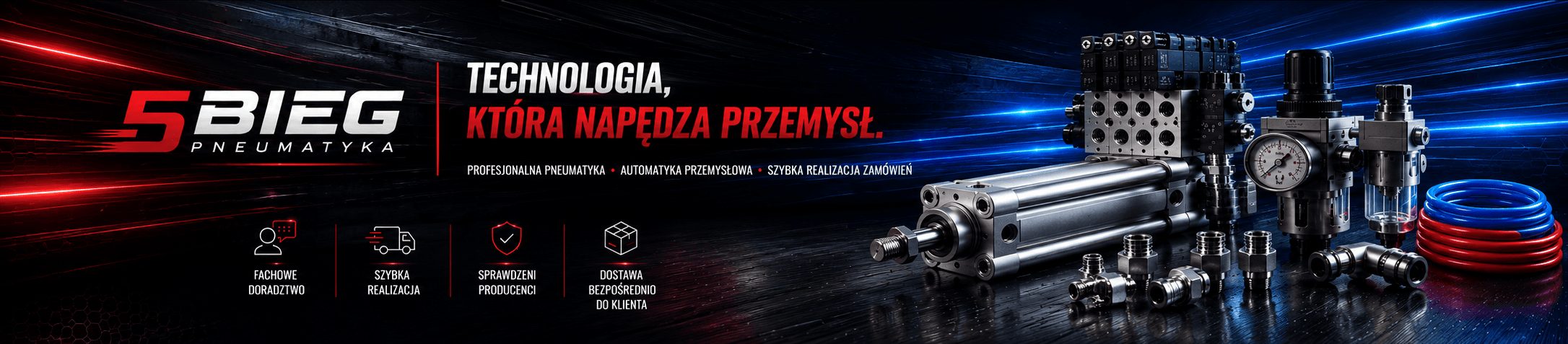 Baner promocyjny 5Bieg Pneumatyka - doradztwo techniczne